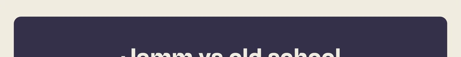 Jamm landing page section