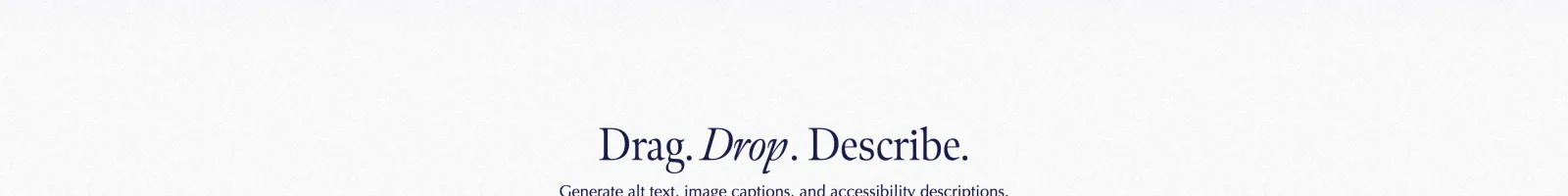 Eyedrop landing page section