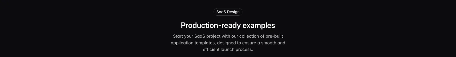 Sort UI landing page section