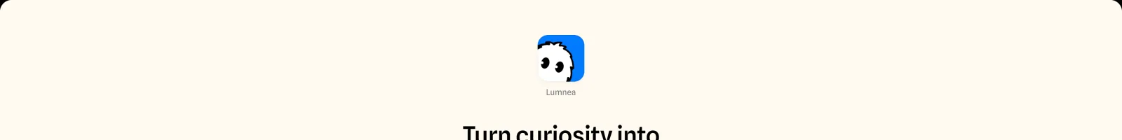Lumnea landing page section