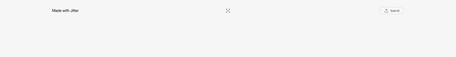 Made With Jitter landing page section