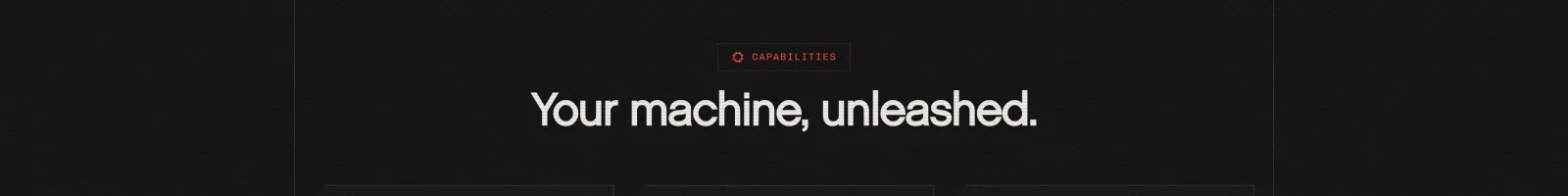 Rig AI landing page section