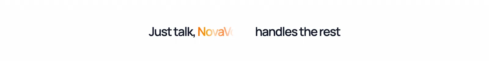 Nova Voice landing page section