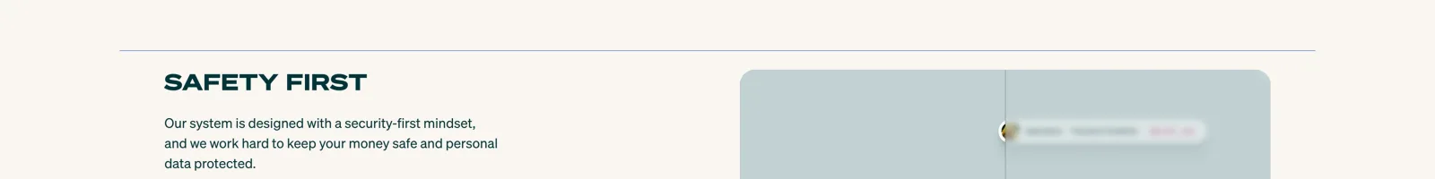 Pool Money landing page section