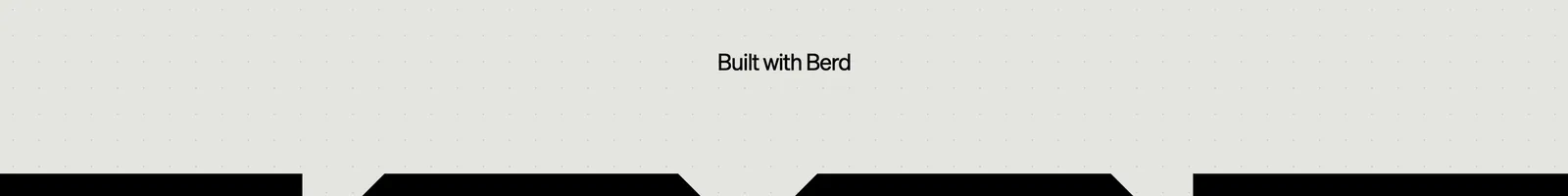 Berd landing page section