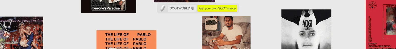 Catalog · SOOT landing page section