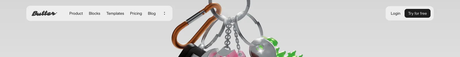 Butter Video landing page section