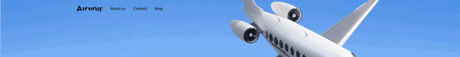 Hero · Airvoir landing page section