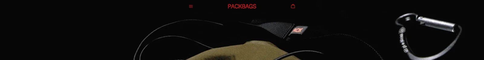 Hero · PACK BAGS landing page section