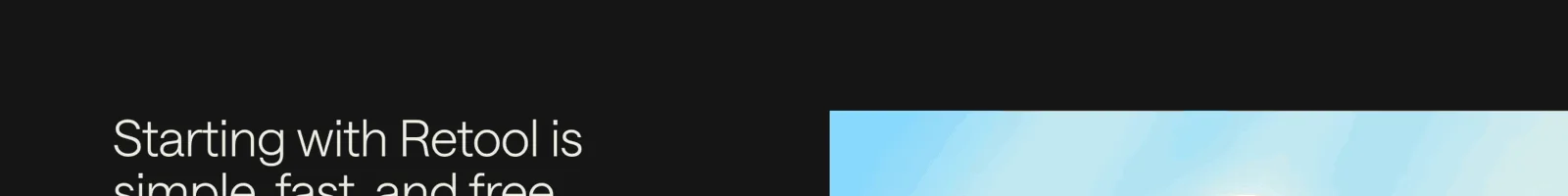 Footer · Retool landing page section