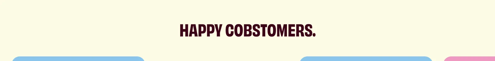 Reviews · Cob landing page section