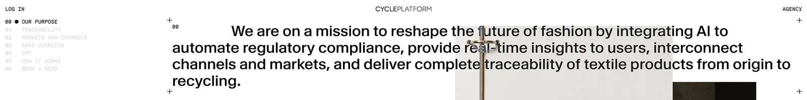 Hero · Cycle landing page section