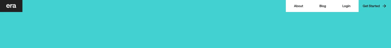 Hero · Era landing page section