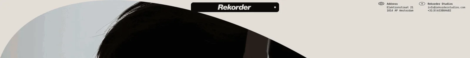 Hero · Rekorder Studios landing page section