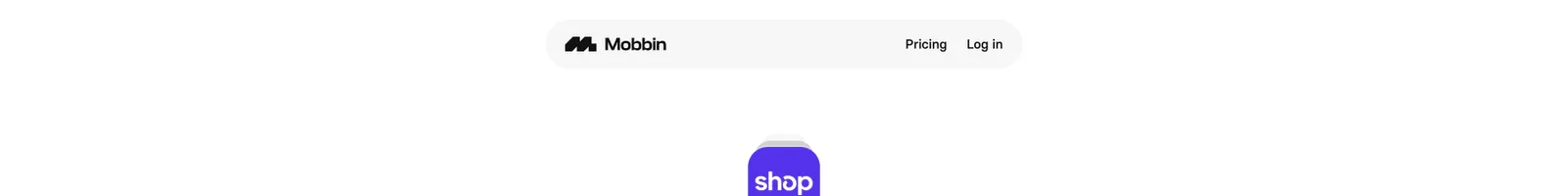 Hero · Mobbin landing page section