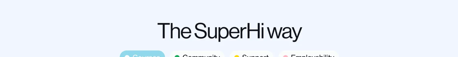 Features · SuperHi landing page section