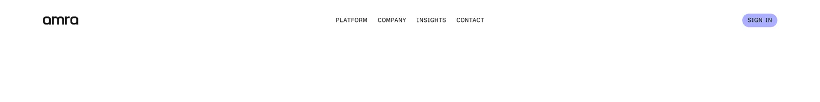 Hero · amra landing page section