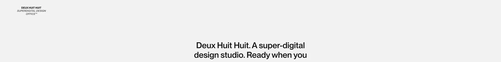 Hero · Deux Huit Huit landing page section