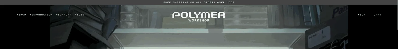 Hero · POLYMER WORKSHOP landing page section