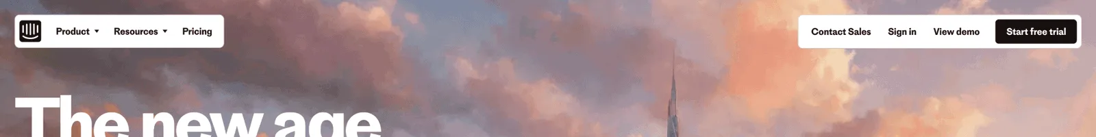 Hero · Intercom landing page section