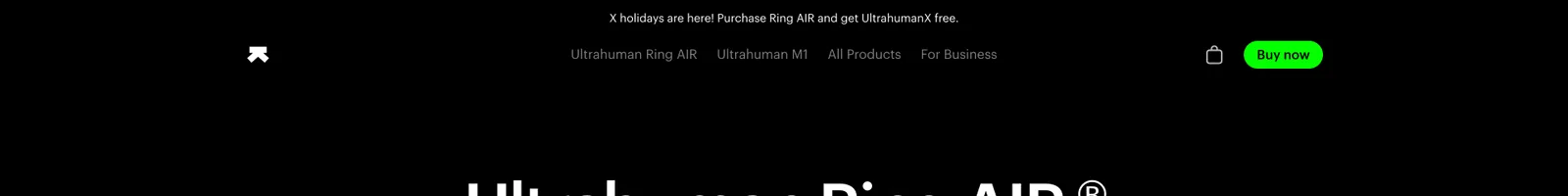 Hero · Ultrahuman landing page section