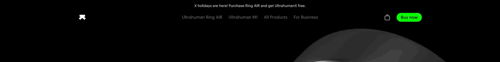 Features · Ultrahuman landing page section