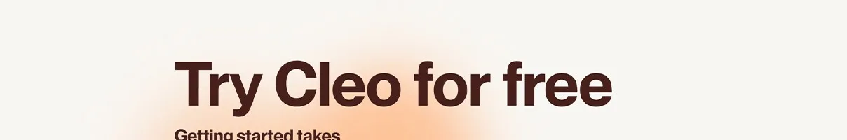 Web.meetcleo CTA section