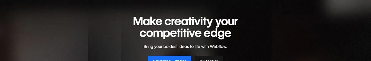Webflow CTA section