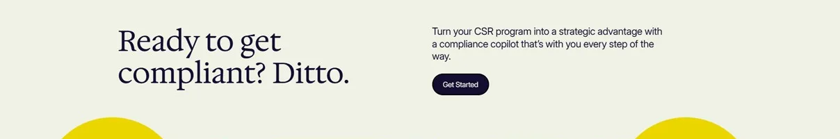 Trustditto CTA section