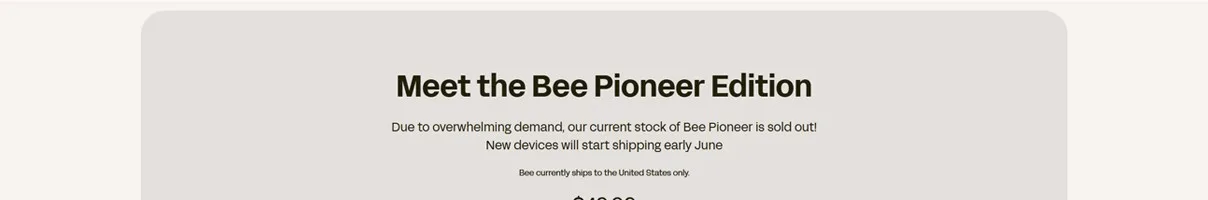 Bee CTA section