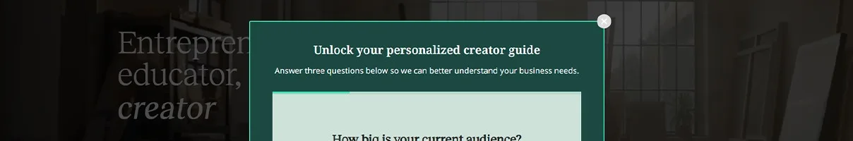 Teachable CTA section