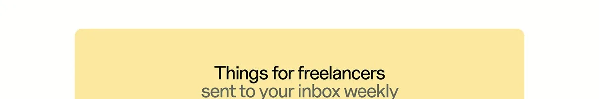 Freelancethings CTA section