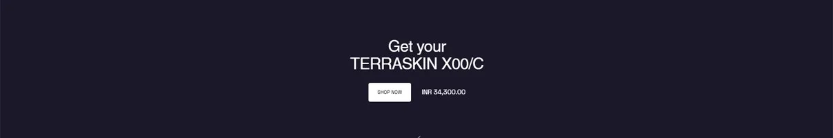 Terraskin CTA section