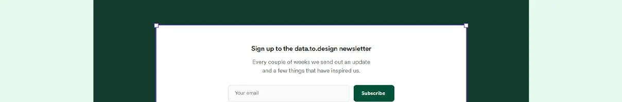 Data.to.design CTA section