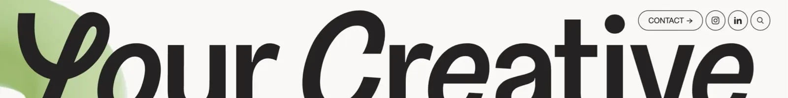 Your Creative Hero section