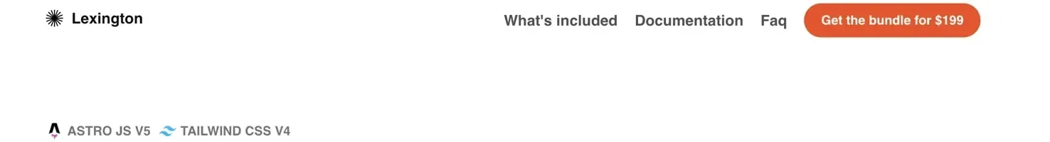 Lexington Themes Hero section