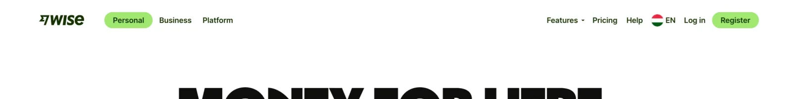 Wise Hero section