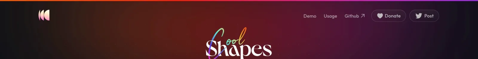 coolshapes Hero section
