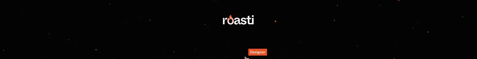 Roasti Hero section