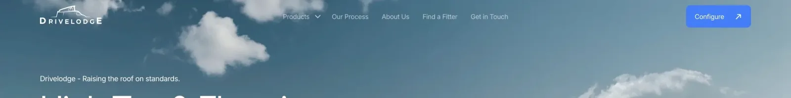 Drivelodge Hero section