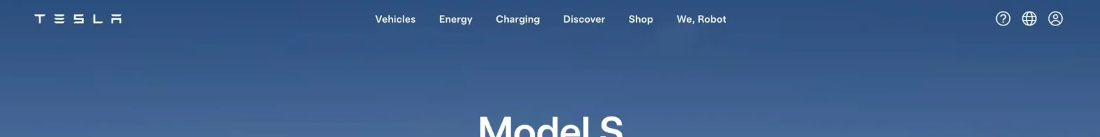 Tesla Hero section