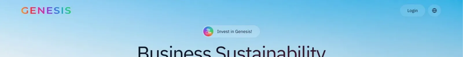 Genesis Hero section