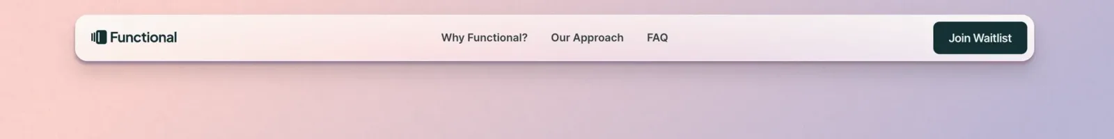 Functional Hero section