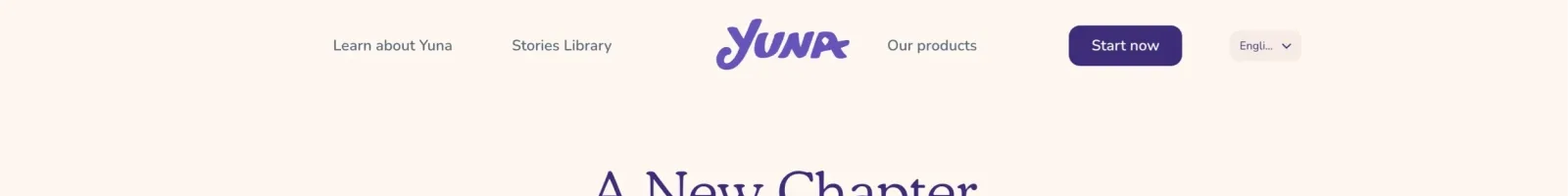 Yuna Hero section