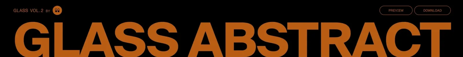 Glass abstract Hero section