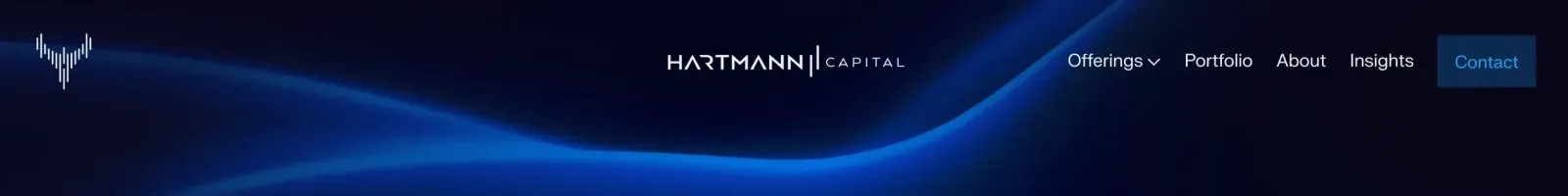 Hartmann Capital Hero section