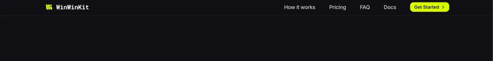 WinWinKit Hero section
