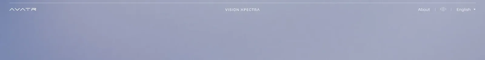 AVATR VISION XPECTRA Hero section