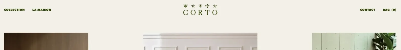 House Of Corto Hero section