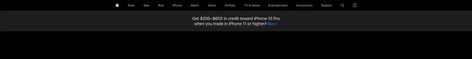 Hero · iPhone 15 Pro landing page section